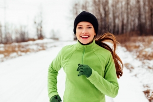 Running in the snow